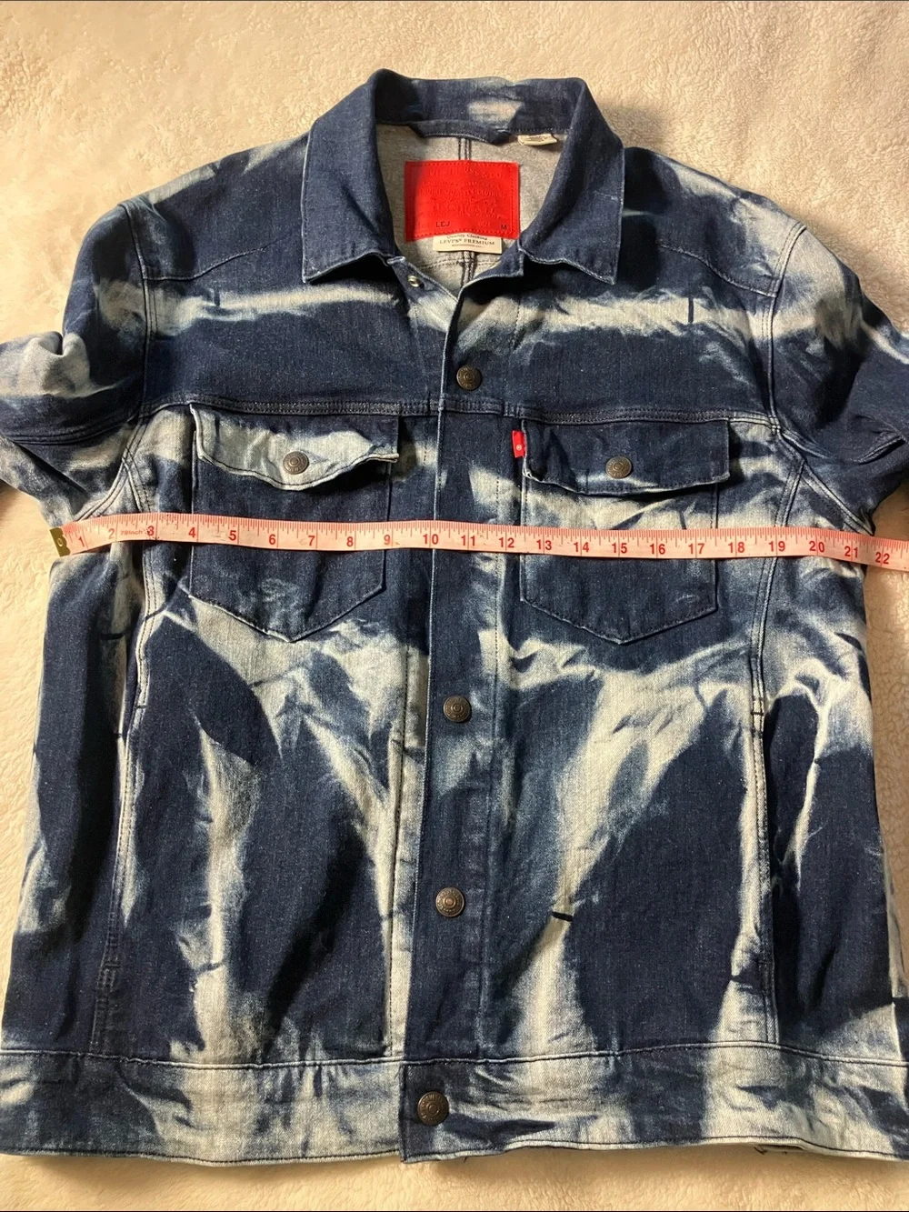 Levis Engineered LEJ Jeans Premium Denim Trucker Jacket Sz M